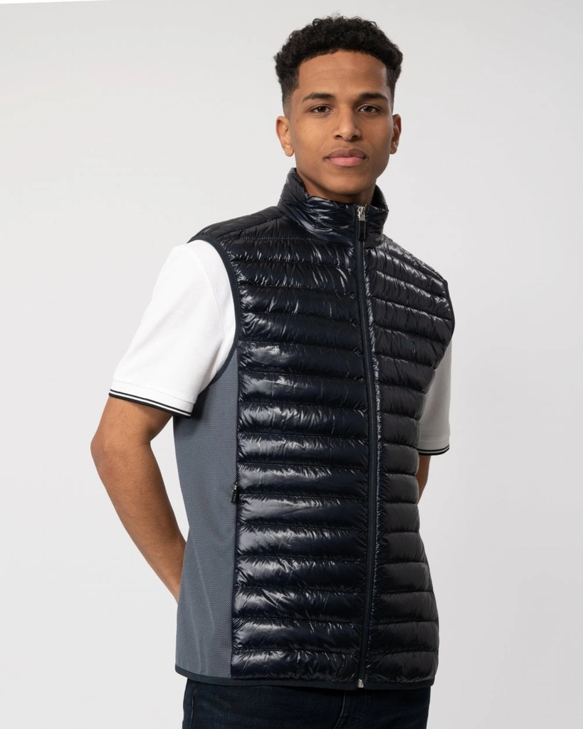 Hugo Boss V Techno Mens Padded Gilet - Dark Blue - Size Large
